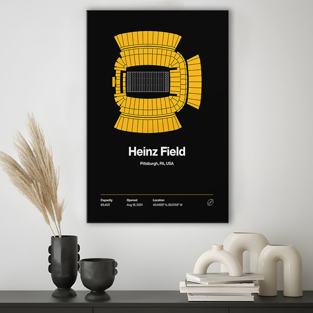 Pittsburgh Stadium Print, Heinz Field Art Print, Fan Gifts, Sport Art, Canvas Print Wall Art