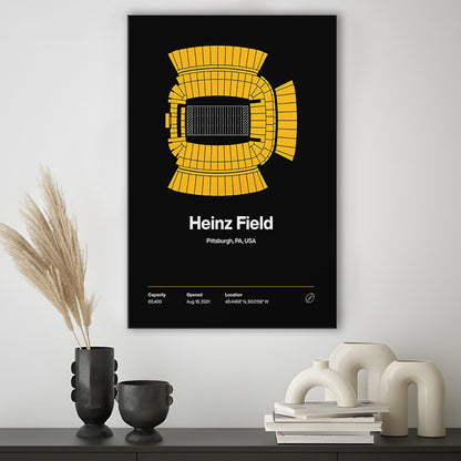 Pittsburgh Stadium Print, Heinz Field Art Print, Fan Gifts, Sport Art, Canvas Print Wall Art