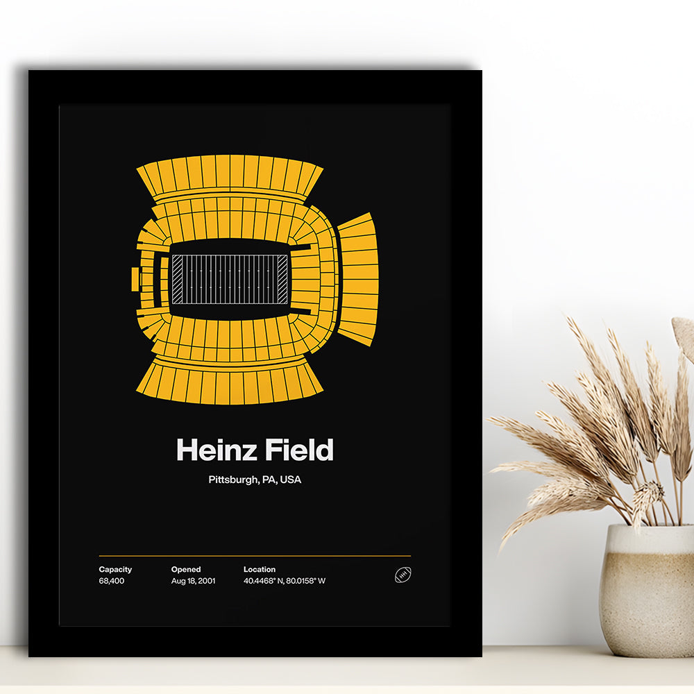 Pittsburgh Stadium Print, Heinz Field Art Print, Gifts for him, Sport Art, Framed Art Print Wall Decor