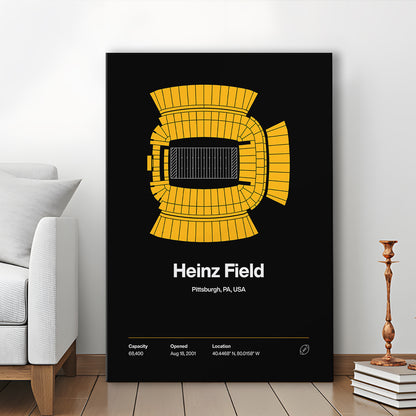 Pittsburgh Stadium Print, Heinz Field Art Print, Fan Gifts, Sport Art, Canvas Print Wall Art