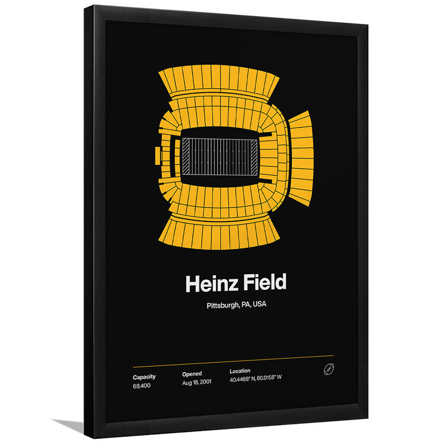 Pittsburgh Stadium Print, Heinz Field Art Print, Gifts for him, Sport Art, Framed Art Print Wall Decor
