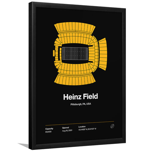 Pittsburgh Stadium Print, Heinz Field Art Print, Gifts for him, Sport Art, Framed Art Print Wall Decor