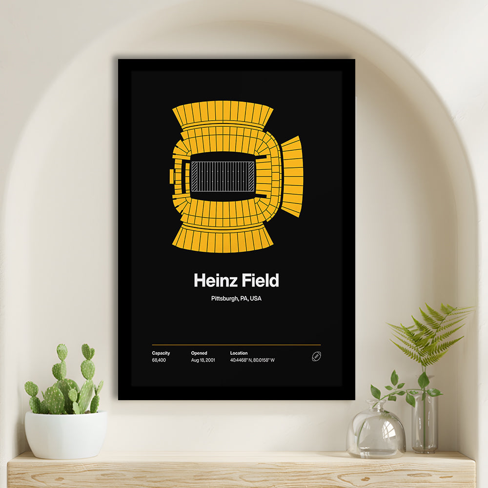 Pittsburgh Stadium Print, Heinz Field Art Print, Gifts for him, Sport Art, Framed Art Print Wall Decor