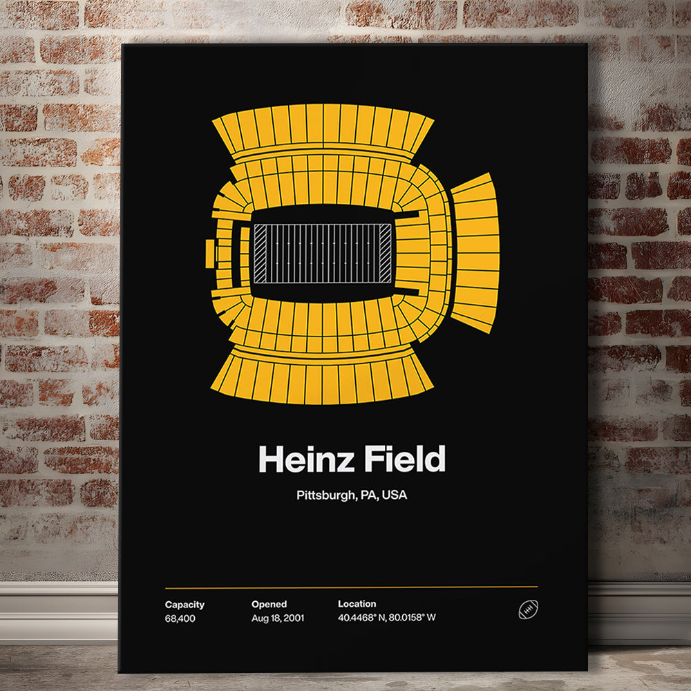 Pittsburgh Stadium Print, Heinz Field Art Print, Fan Gifts, Sport Art, Canvas Print Wall Art