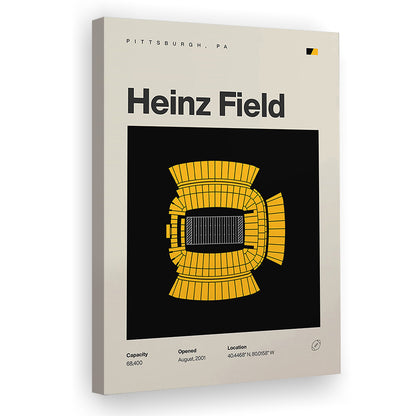 Pittsburgh Stadium Print, Heinz Field Stadium Print, Fan Gifts, Sport Art, Canvas Print Wall Art