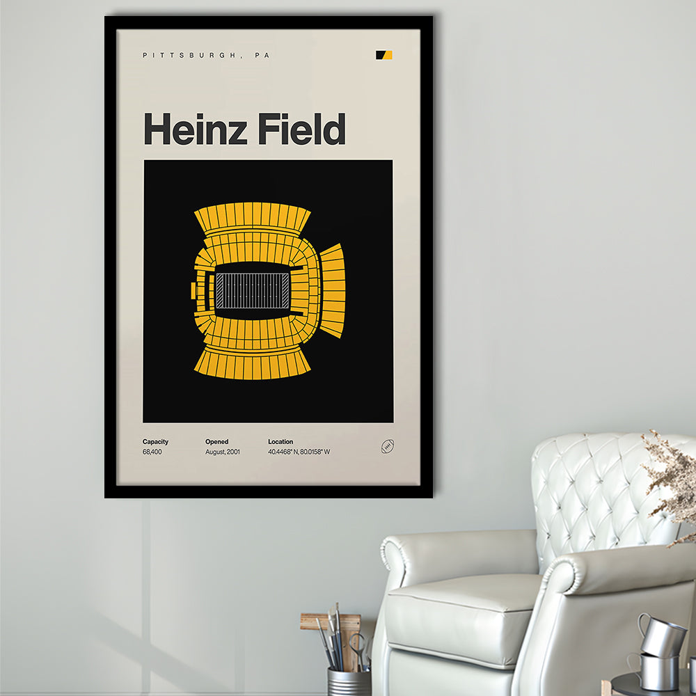 Pittsburgh Stadium Print, Heinz Field Stadium Print, Gifts for him, Sport Art, Framed Art Print Wall Decor