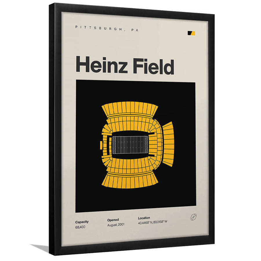 Pittsburgh Stadium Print, Heinz Field Stadium Print, Gifts for him, Sport Art, Framed Art Print Wall Decor