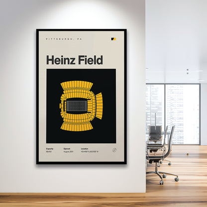 Pittsburgh Stadium Print, Heinz Field Stadium Print, Gifts for him, Sport Art, Framed Art Print Wall Decor
