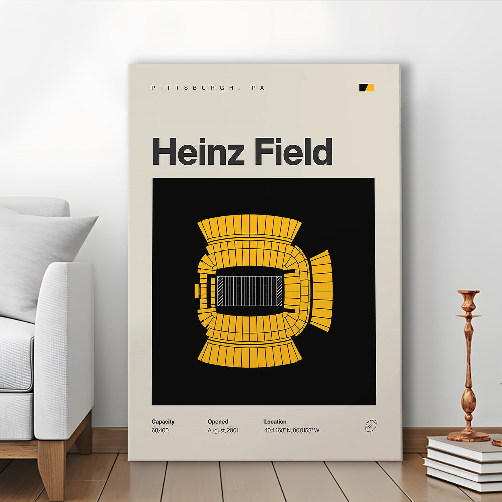Pittsburgh Stadium Print, Heinz Field Stadium Print, Fan Gifts, Sport Art, Canvas Print Wall Art