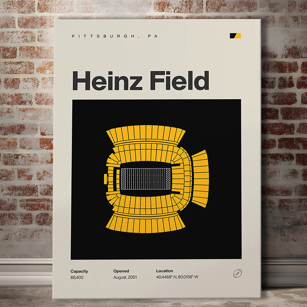 Pittsburgh Stadium Print, Heinz Field Stadium Print, Fan Gifts, Sport Art, Canvas Print Wall Art