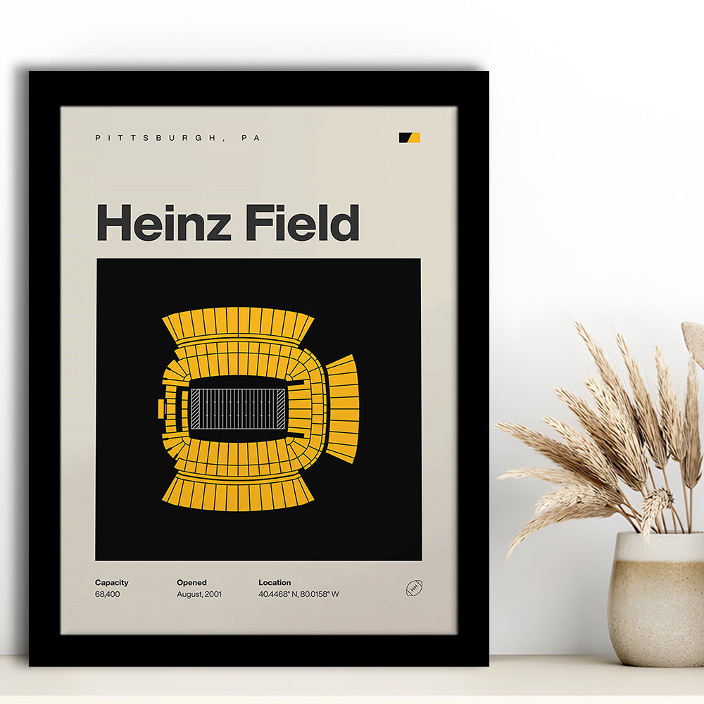 Pittsburgh Stadium Print, Heinz Field Stadium Print, Gifts for him, Sport Art, Framed Art Print Wall Decor