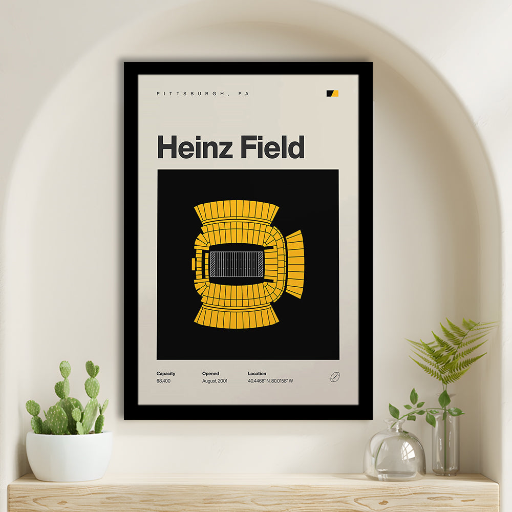 Pittsburgh Stadium Print, Heinz Field Stadium Print, Gifts for him, Sport Art, Framed Art Print Wall Decor