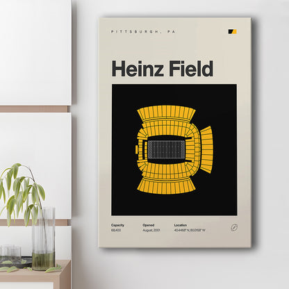 Pittsburgh Stadium Print, Heinz Field Stadium Print, Fan Gifts, Sport Art, Canvas Print Wall Art
