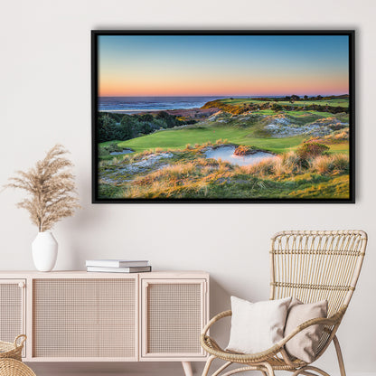 Planning A Trip To Bandon Dunes Golf Resort Courses, Floating Framed Canvas Print Wall Art