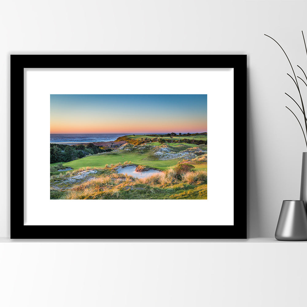 Planning A Trip To Bandon Dunes Golf Resort Courses, Goft Art Print, Framed Art Print White Border Wall Decor