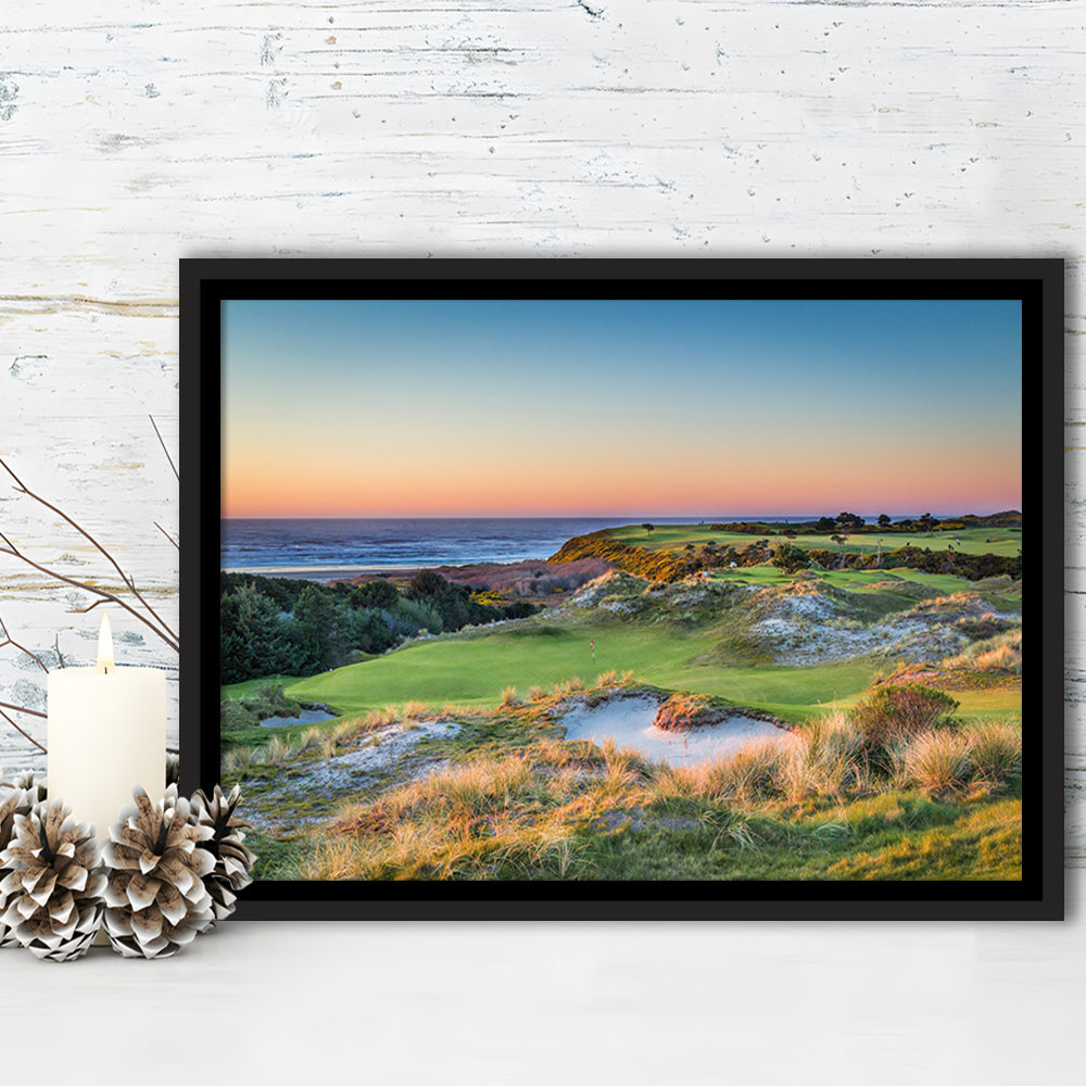 Planning A Trip To Bandon Dunes Golf Resort Courses, Floating Framed Canvas Print Wall Art
