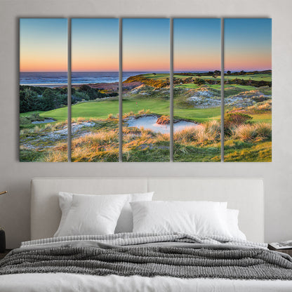 Planning A Trip To Bandon Dunes Golf Resort Courses, Golf Art Print, Extra Large Canvas Print Wall Art