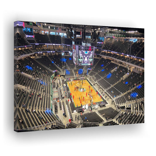 Playoffs in-Arena Fiserv Forum, Stadium Canvas, Sport Art, Gift for him, Man Cave Decor, Art Print, Canvas Print Wall Art