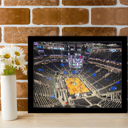 Playoffs in-Arena Fiserv Forum, Stadium Canvas, Sport Art, Gift for him, Framed Art Print Wall Decor, Picture Framed