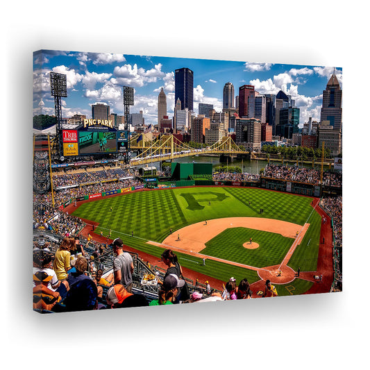 Pnc Park Pennsylvania, Stadium Canvas, Sport Art, Gift for him, Man Cave Decor, Art Print, Canvas Print Wall Art