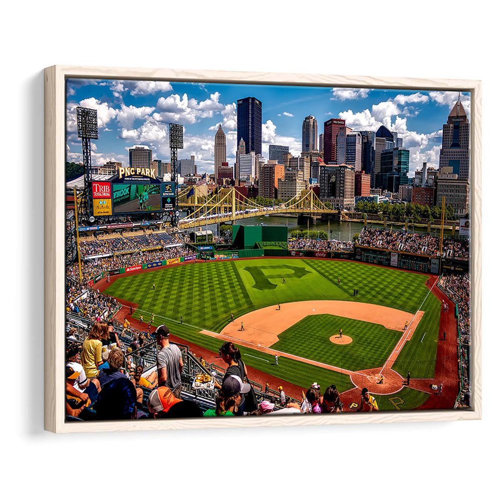 Pnc Park Pennsylvania, Stadium Canvas, Sport Art, Framed Canvas Print Wall Art, Floating Frame