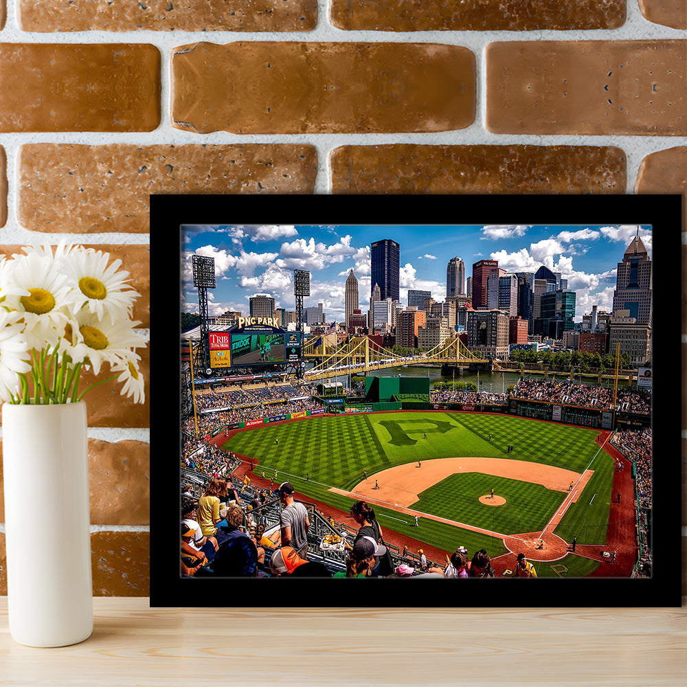 Pnc Park Pennsylvania, Stadium Canvas, Sport Art, Gift for him, Framed Art Print Wall Decor, Picture Framed