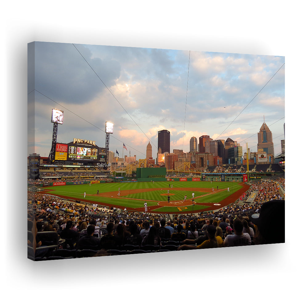 Pnc Park Pittsburgh Pennsylvania, Stadium Canvas, Sport Art, Gift for him, Man Cave Decor, Art Print, Canvas Print Wall Art