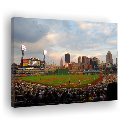 Pnc Park Pittsburgh Pennsylvania, Stadium Canvas, Sport Art, Gift for him, Man Cave Decor, Art Print, Canvas Print Wall Art