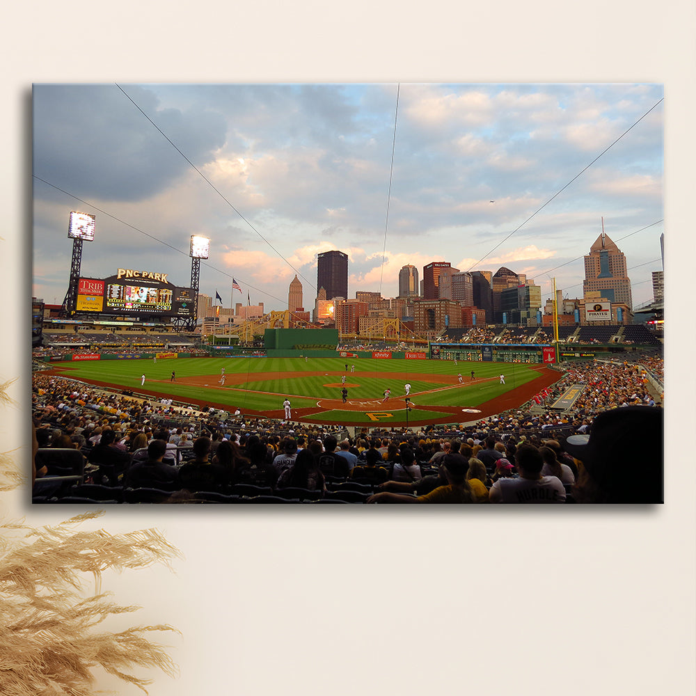 Pnc Park Pittsburgh Pennsylvania, Stadium Canvas, Sport Art, Gift for him, Man Cave Decor, Art Print, Canvas Print Wall Art