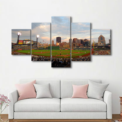 Pnc Park Pittsburgh Pennsylvania, Stadium Canvas, Sport Art, Gift for him, 5 Panel, Large Canvas, Canvas Print Wall Art
