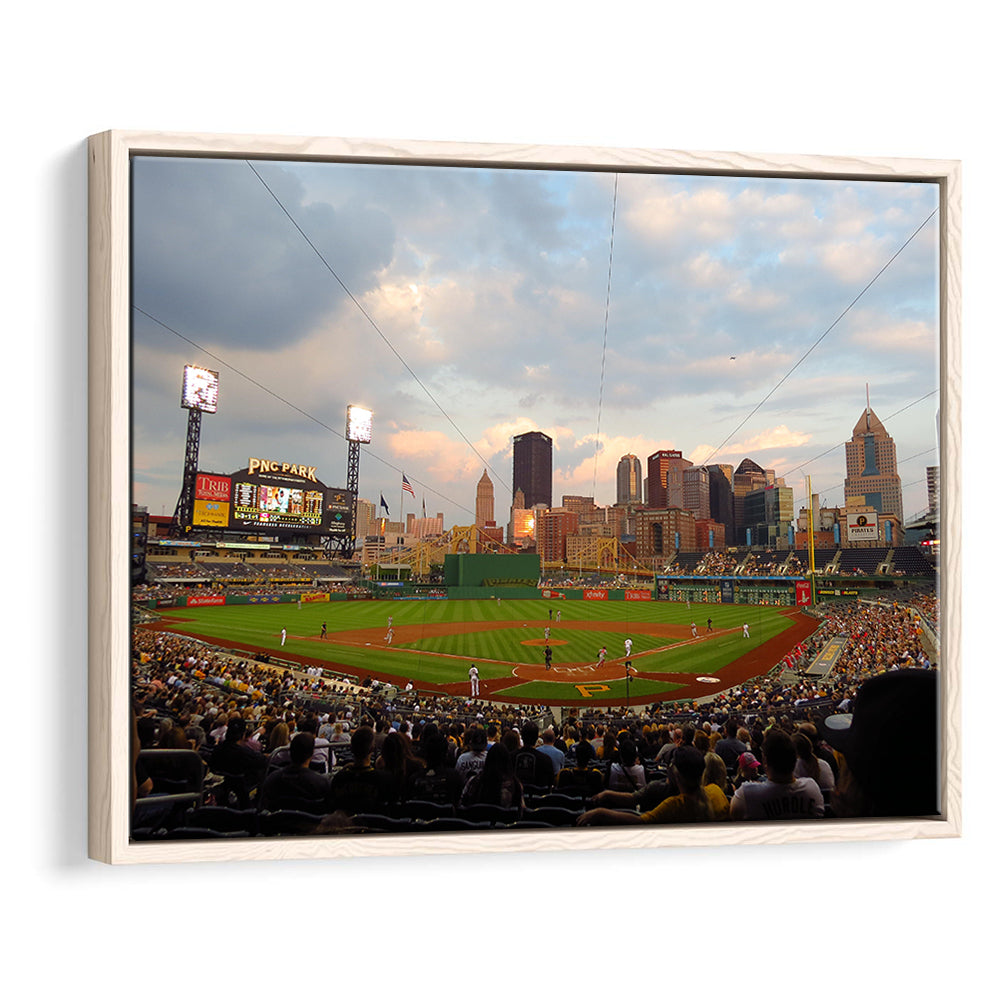 Pnc Park Pittsburgh Pennsylvania, Stadium Canvas, Sport Art, Framed Canvas Print Wall Art, Floating Frame
