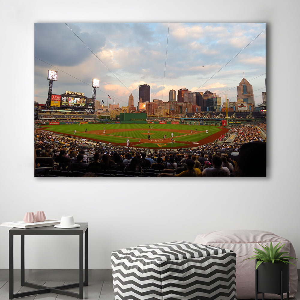 Pnc Park Pittsburgh Pennsylvania, Stadium Canvas, Sport Art, Gift for him, Man Cave Decor, Art Print, Canvas Print Wall Art