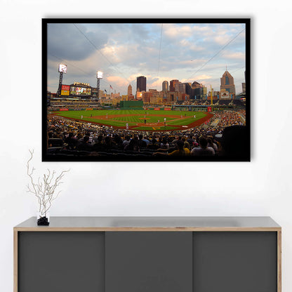 Pnc Park Pittsburgh Pennsylvania, Stadium Canvas, Sport Art, Gift for him, Framed Art Print Wall Decor, Picture Framed