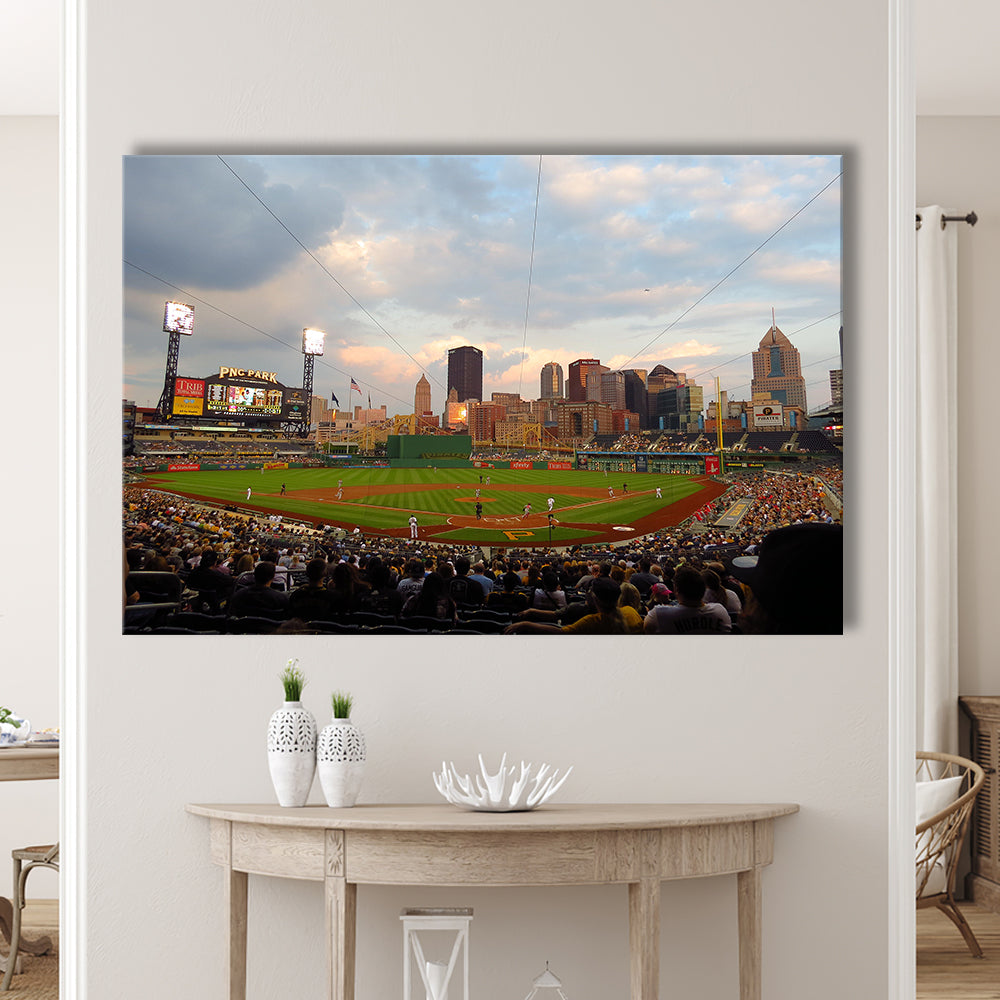 Pnc Park Pittsburgh Pennsylvania, Stadium Canvas, Sport Art, Gift for him, Man Cave Decor, Art Print, Canvas Print Wall Art
