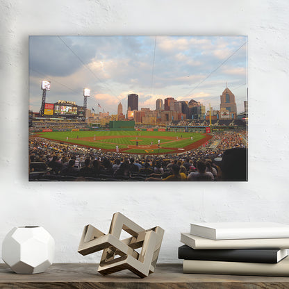 Pnc Park Pittsburgh Pennsylvania, Stadium Canvas, Sport Art, Gift for him, Man Cave Decor, Art Print, Canvas Print Wall Art