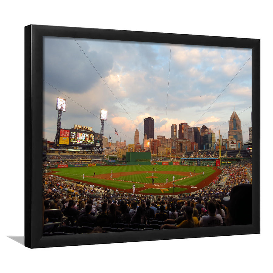 Pnc Park Pittsburgh Pennsylvania, Stadium Canvas, Sport Art, Gift for him, Framed Art Print Wall Decor, Picture Framed