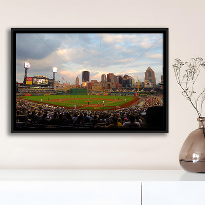 Pnc Park Pittsburgh Pennsylvania, Stadium Canvas, Sport Art, Framed Canvas Print Wall Art, Floating Frame