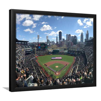 Pnc Park, Stadium Canvas, Sport Art, Gift for him, Framed Art Print Wall Decor, Picture Framed