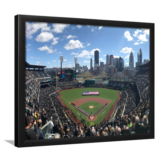 Pnc Park, Stadium Canvas, Sport Art, Gift for him, Framed Art Print Wall Decor, Picture Framed