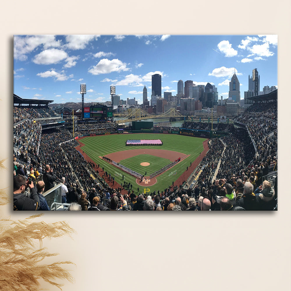 Pnc Park, Stadium Canvas, Sport Art, Gift for him, Man Cave Decor, Art Print, Canvas Print Wall Art