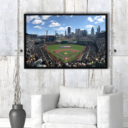 Pnc Park, Stadium Canvas, Sport Art, Framed Canvas Print Wall Art, Floating Frame