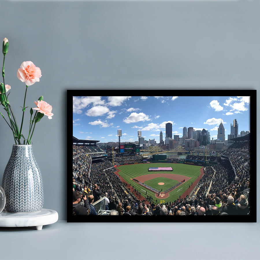 Pnc Park, Stadium Canvas, Sport Art, Gift for him, Framed Art Print Wall Decor, Picture Framed