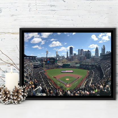 Pnc Park, Stadium Canvas, Sport Art, Framed Canvas Print Wall Art, Floating Frame