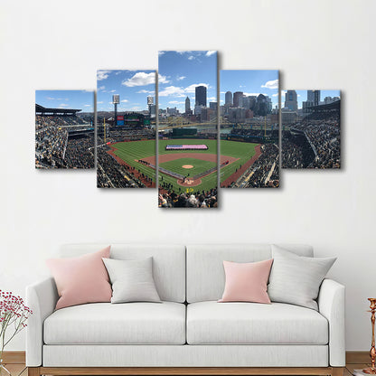 Pnc Park, Stadium Canvas, Sport Art, Gift for him, 5 Panel, Large Canvas, Canvas Print Wall Art