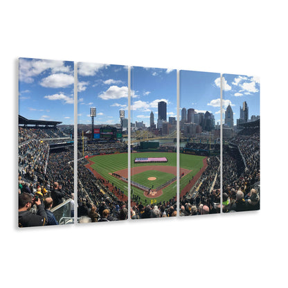 Pnc Park, Stadium Canvas, Sport Art, 5 Panel B, Extra Large Canvas, Canvas Print Wall Art