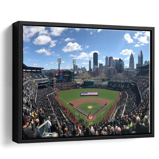 Pnc Park, Stadium Canvas, Sport Art, Framed Canvas Print Wall Art, Floating Frame