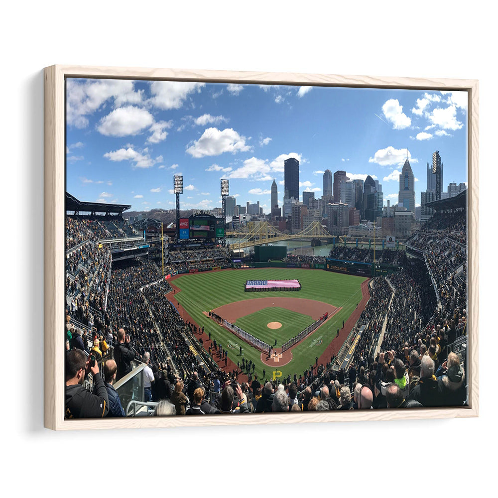 Pnc Park, Stadium Canvas, Sport Art, Framed Canvas Print Wall Art, Floating Frame