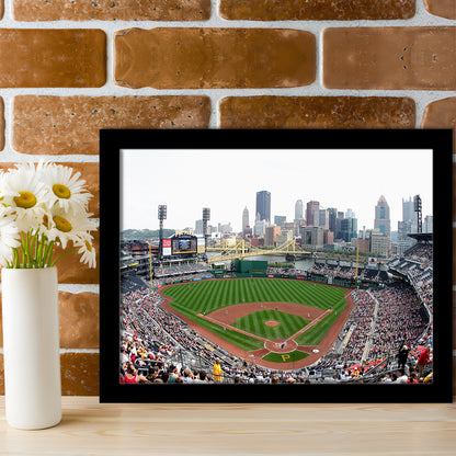 Pnc Park in Pittsburgh Pirates, Stadium Canvas, Sport Art, Gift for him, Framed Art Print Wall Decor, Picture Framed
