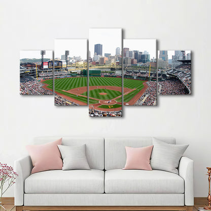Pnc Park in Pittsburgh Pirates, Stadium Canvas, Sport Art, Gift for him, 5 Panel, Large Canvas, Canvas Print Wall Art
