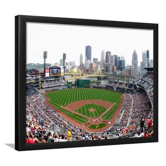 Pnc Park in Pittsburgh Pirates, Stadium Canvas, Sport Art, Gift for him, Framed Art Print Wall Decor, Picture Framed